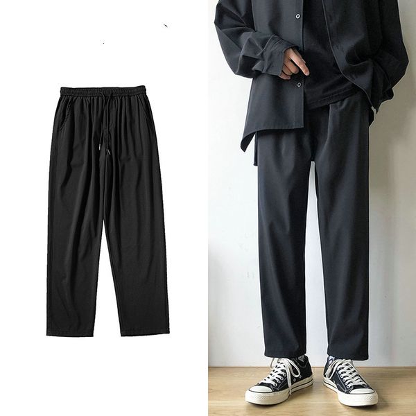 

pant spring autumn men streetwear cargo solid harem pants harajuku black casual joggers pantalones hip hop trousers male