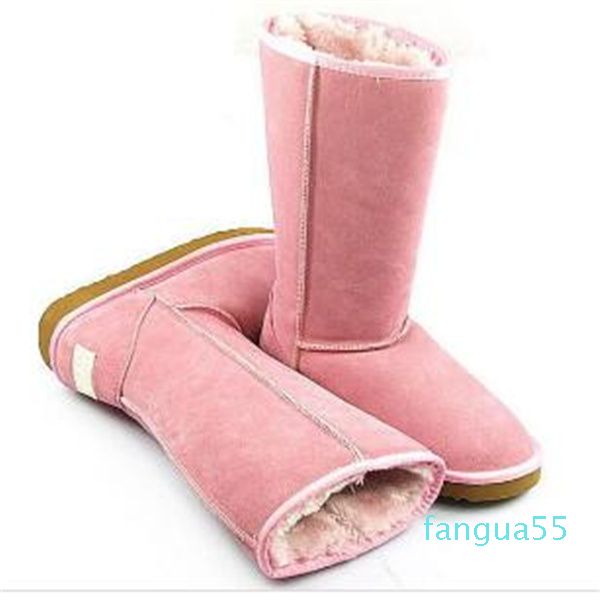 

women's classic tall boots womens australia snow boots winter leather boot us size 4---13, Black