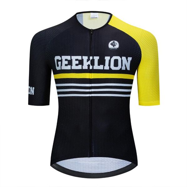 

racing jackets men cycling jersey short sleeves fit comfortable ciclismo maillot road bike pro mtb uniform clothing, Black;red