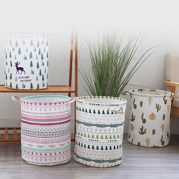 

laundry bags dirty basket folding large capacity clothing storage bucket children toy home waterproof organizer with handles