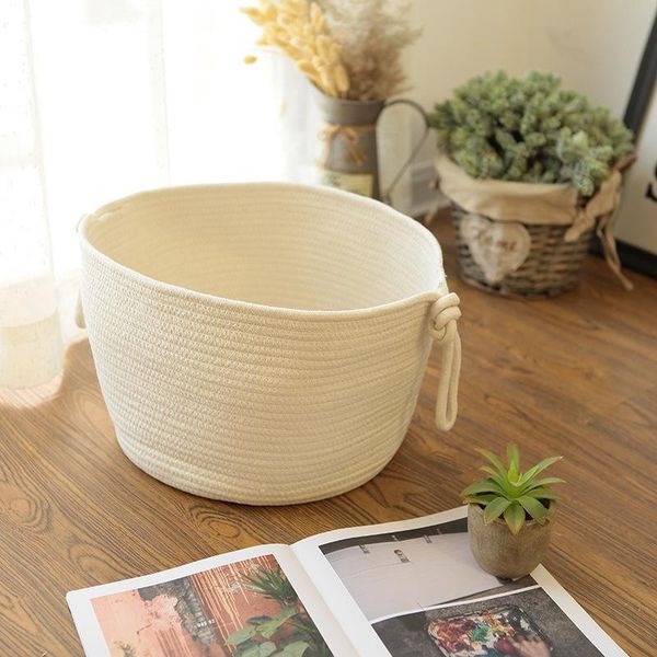 

deer ear cotton thread portable storage bucket deskbasket dirty clothes hamper laundry cosmetic bags & cases