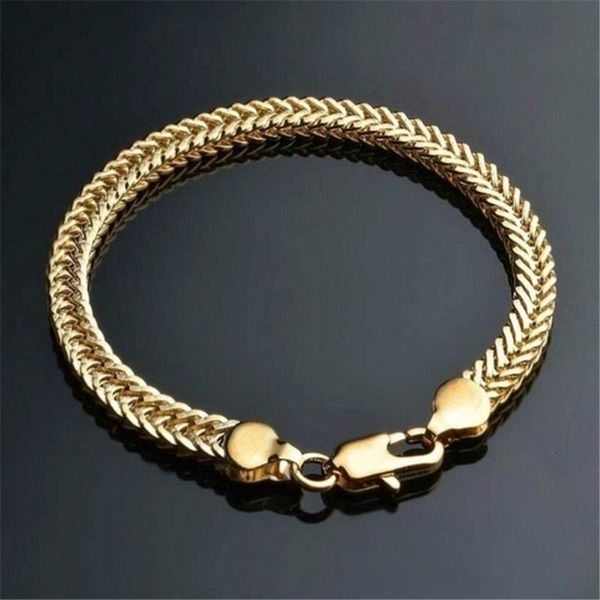 

link, chain product men's hip-hop style cuban punk alloy bracelet, Black