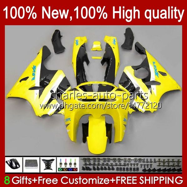 Verkleidungen für KAWASAKI NINJA ZX 6R 636 600CC 600 CC glänzend gelb ZX-636 ZX6R 94 95 96 97 Karosserie 50HC.41 ZX636 ZX-6R 94-97 ZX600C ZX600 ZX 6 R 1994 1995 1996 1997 Karosserie-Kit