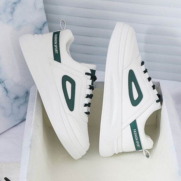 

fall 2020 new all-matching basic white shoes female ins student hight increasing board shoes female platform casual shoes d10, Black