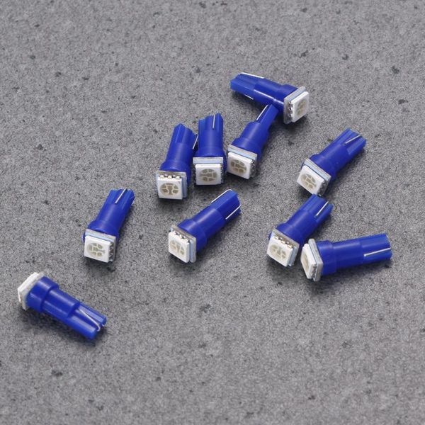 

emergency lights 10pcs t5 smd wedge dashboard led light bulbs (blue)