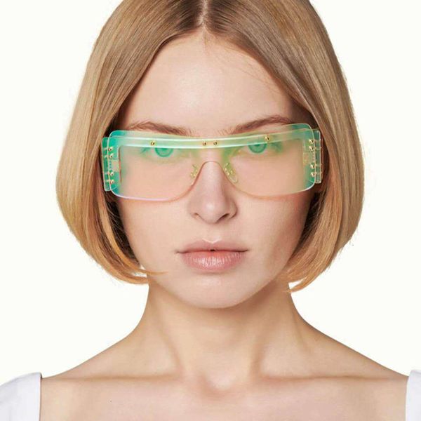 

fashion sunglasses sunglasses womens trendy sun glasses metal shield one piece lens shades oversized women, Black