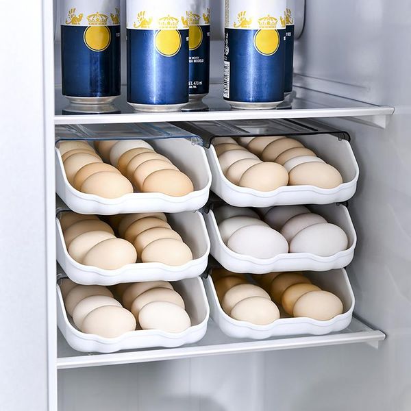 

multifunctional practical egg case home container organizer kitchen storage box refrigerator storing eggs boxes bottles & jars