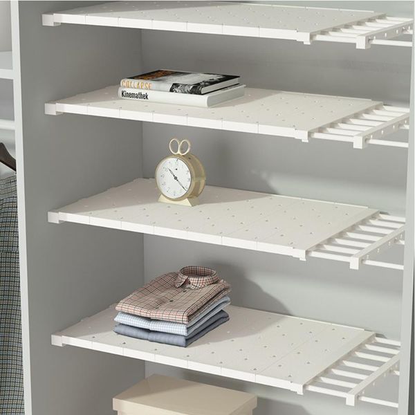 

hooks & rails adjustablecloset organizer storage shelf retractable kitchen rack wardrobe decorative bookcase holderssliding inthe closet