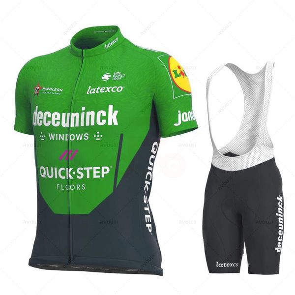 

racing sets quick step deceuninck 2021 team cycling jersey suit shirts bike set mtb ciclismo ropa jacket bib shorts maillot bicycle kit, Black;blue
