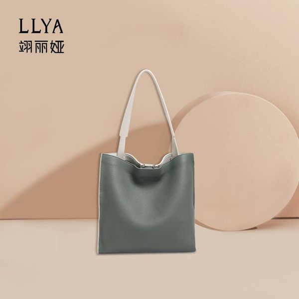 

evening bags yiyi's autumn and winter 2021 leather women's bag trend color matching tote fashion simple large capacity one shoulde