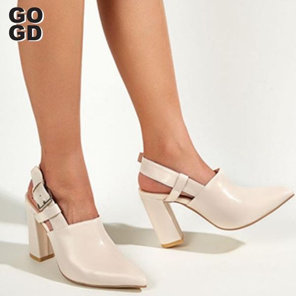 

boots [gogd]lady shoes hollow coarse sandals high-heeled shallow mouth pointed pumps work women female party wedding, Black