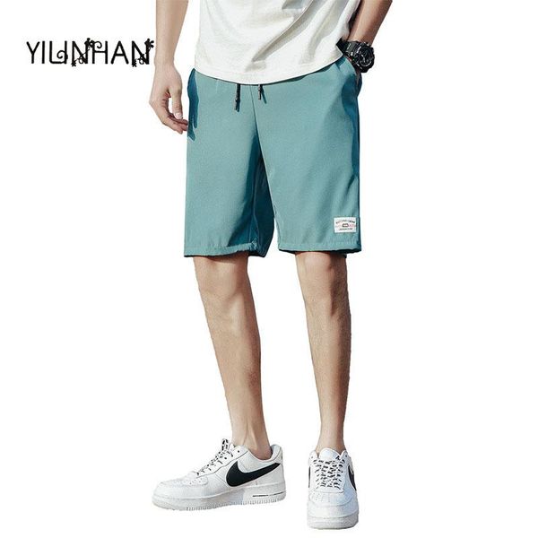 

men's shorts yilinhan summer wear loose casual sports running tide brand overalls pants trend five-point beach, White;black