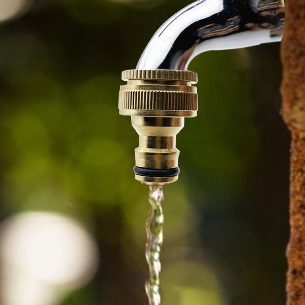 

watering equipments 15mm-23mm universal kitchen hose adapter metal faucet connector mixer tube joint fitting garden tools