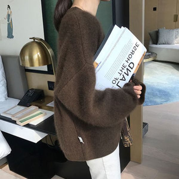 

women's sweaters blouse winter casual korean mesh long sleeve strong japanese fashion sweater lady pullover's ugb0, White;black