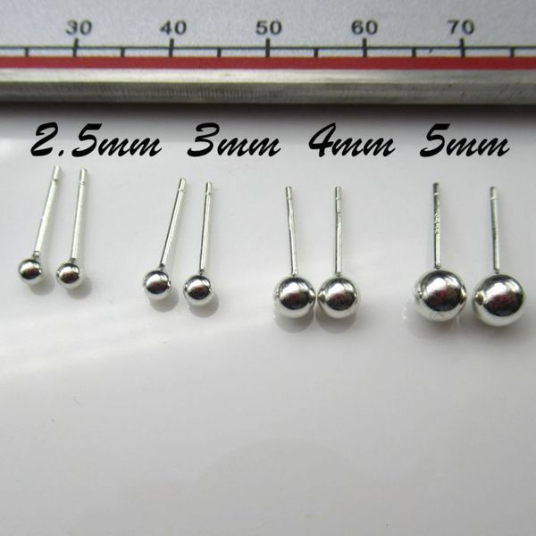 

sterling earrings earsticks mini ball fashion simple