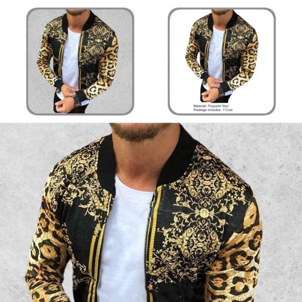 

men's jackets breathable fashionable warm zipper o-neck jacket round neck autumn coat easy to wash for trip, Black;brown