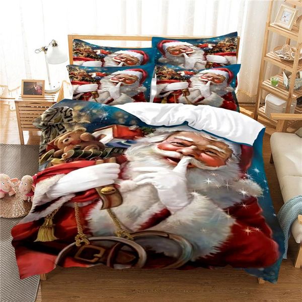 

bedding sets santa claus set  duvet cover bed cotton bedroom
