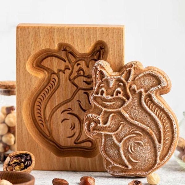 

baking moulds cookie mold squirrel stamp embossing craft decorating tool