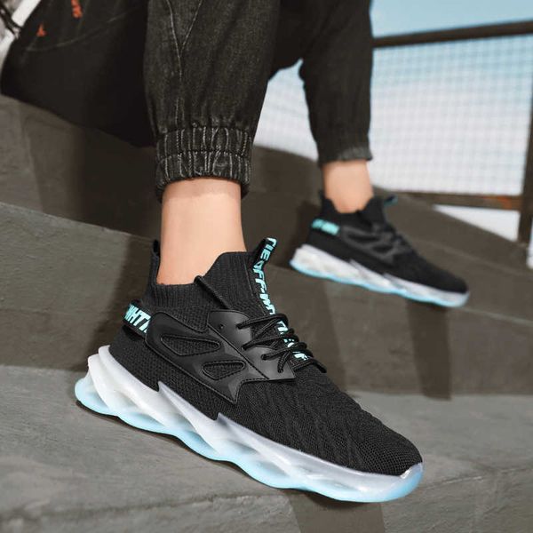 

men's shoes summer designer fashion trend blade flying casual breathable men's thick soled sportstraining sneakers