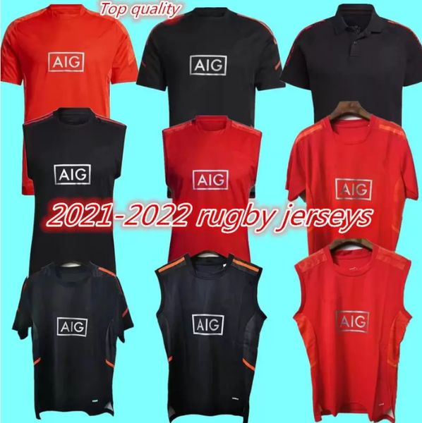 

2021 2022 new arrival all black super rugby jerseys sleeveless vest sevens polo shirt maillot camiseta maglia s-3xl training jersey dd, Black;gray