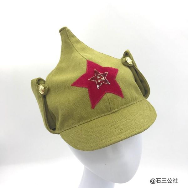 

wide brim hats bujoni hat cavalry world war i khaki cotton linen soviet red military cap summer sunshade trooper, Blue;gray