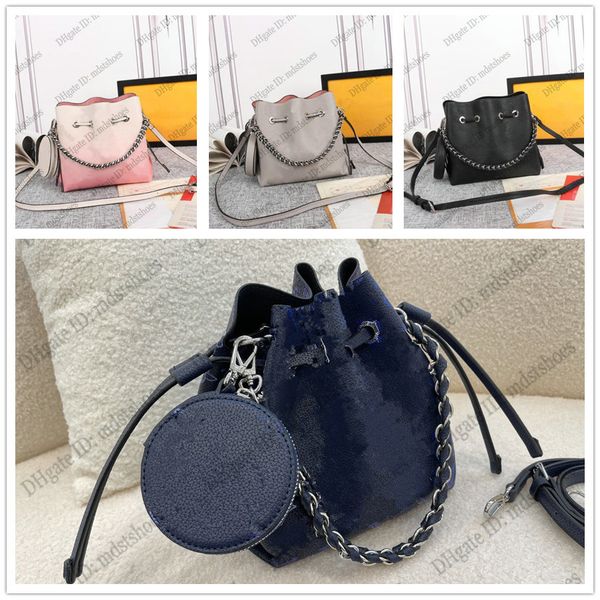 

adorable bella blue bucket bag mahina perforated calfskin leather crossbody women handbag shoulder bags designer luxurys cross-body with rem