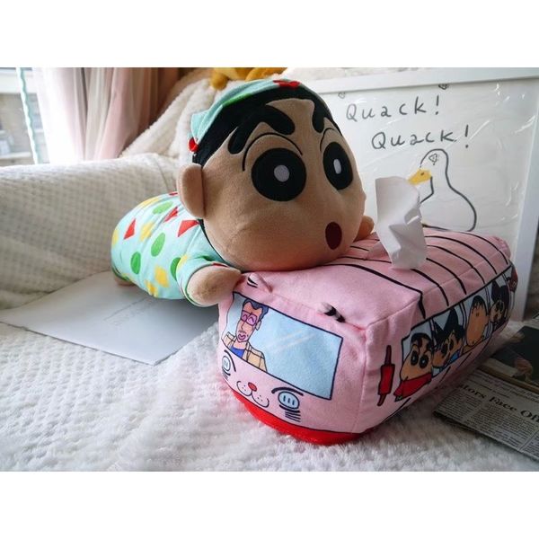

cartoon cover cloth art car plush doll puff japanese creative household tissue box
