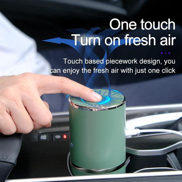 

interior decorations car air purifier cleaner negative ion usb mini home vehicle remove formaldehyde accessories