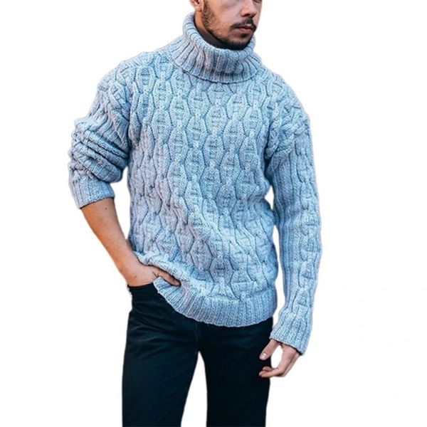 

men's sweaters 2021 winter warm thick woolen men casual knitted turtleneck jumper fashion solid long sleeve ribbed sweater, White;black