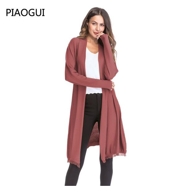 

women's sweaters 2021 spring thin long-sleeved sweater streetwear fashion tassel solid color cardigan shawl coat selling, White;black