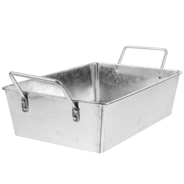 

pans 1pc home food storage plate french fries decor (silver)