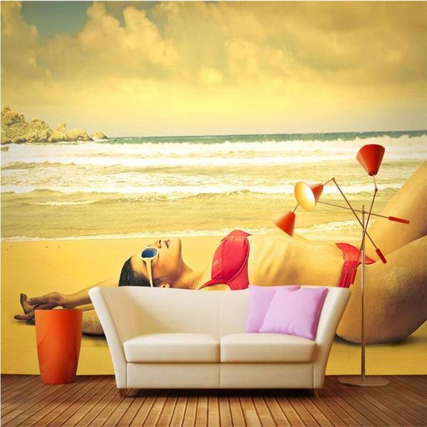 

wallpapers custom po murals 3d sea landscape for walls living room home decor modern embossed background wall paper