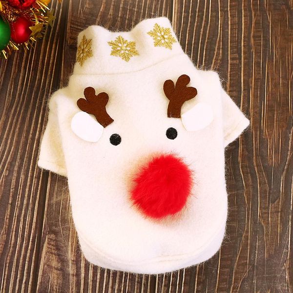 

dog clothes teddy cute cat elk christmas cloth coat pet apparel