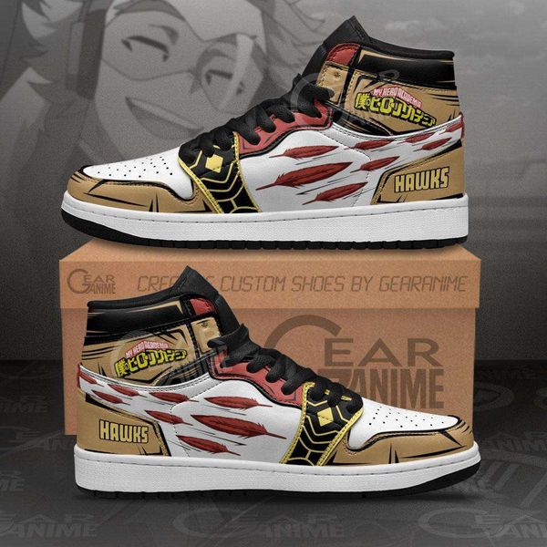 

customization keigo takami sneakers custom hawks hero my hero academia anime shoes
