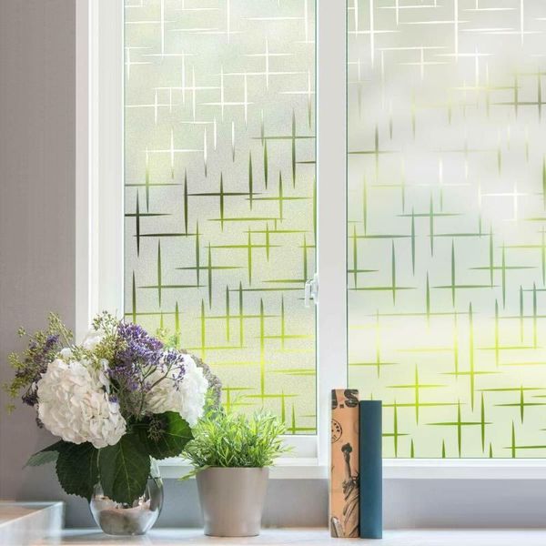 

window stickers inchs non-adhesive frosted glass film electrostatic adsorption effect 3d privacy is suitable for decoration