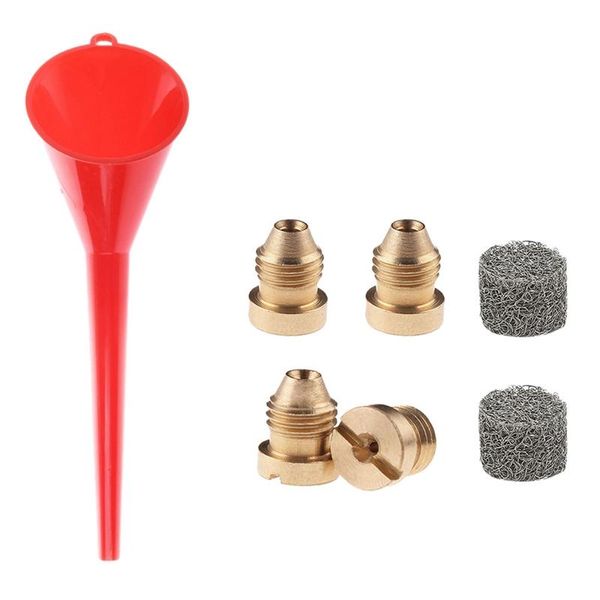 

multi-function car fueling funnel red with foam cannon orifice tips nozzle mesh filter atv parts