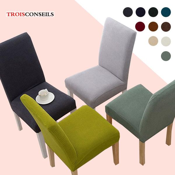 

solid jacquard chair covers spandex for wedding dining room office banquet housse de chaise cover 1/2/4/6pcs