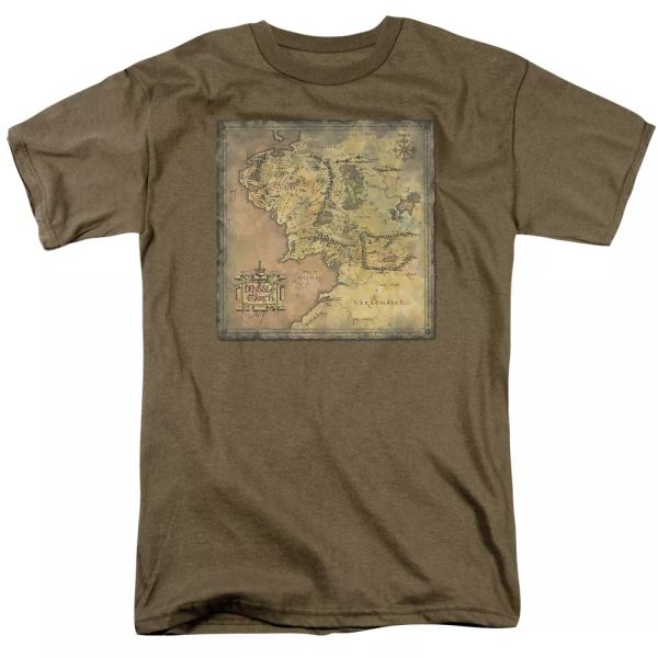 

lord of the rings - middle earth map t-shirt sizes s-3x new, White;black