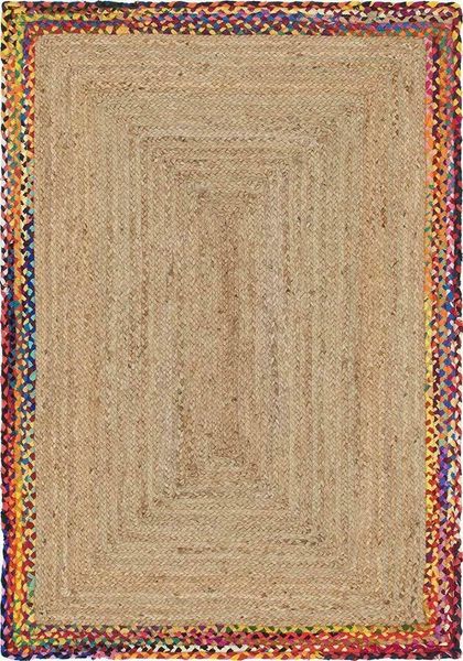

carpets rug 100% natural jute cotton modern living area carpet braided style bedroom decor for bed room large