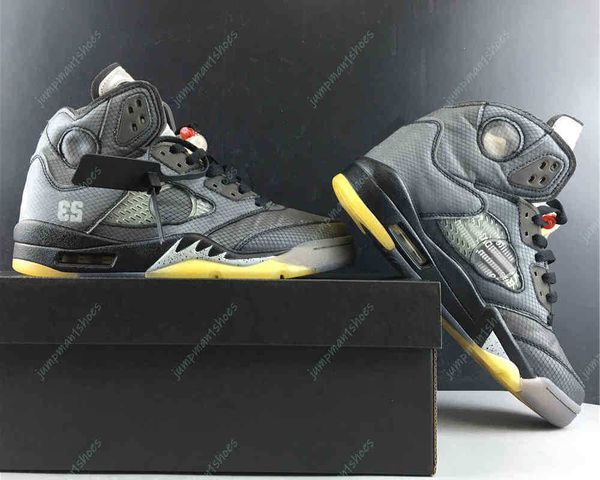 

grey black basketball shoes 5s mens jumpman 5 fashion sneakerslsk5