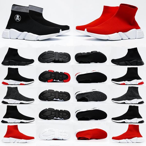 

[in-stock]lad jogging sock fly shoes black womens mens speed trainer 1.0 platform sneakers white triple casual lace classic walking out iflx