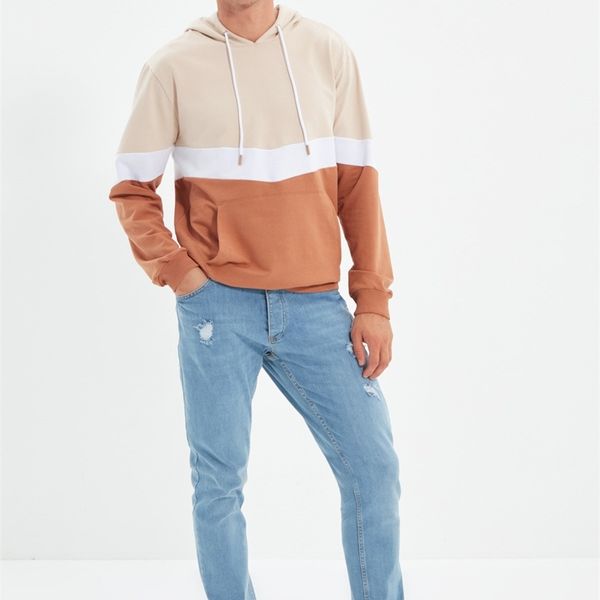

trendyol male slim fit destroylu jeans tmnaw22je0049 220303, Blue