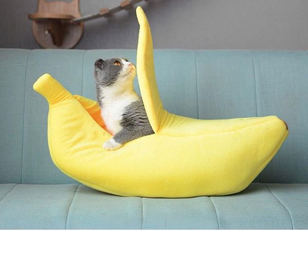 

cat beds & furniture banana bed litter 100% cotton environmentally friendly warm and breathable kitten pet portable supplies accessories