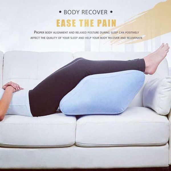 

pillow inflatable leg pillows are lightweight and portable to relieve knee swelling raise wedge-shaped