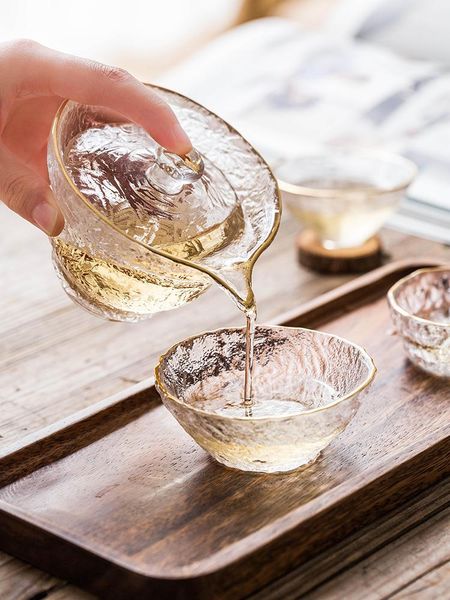 

japanese round glass cup nordic sake reusable transparent retro modern vasos cristal agua household products bl50bl wine glasses