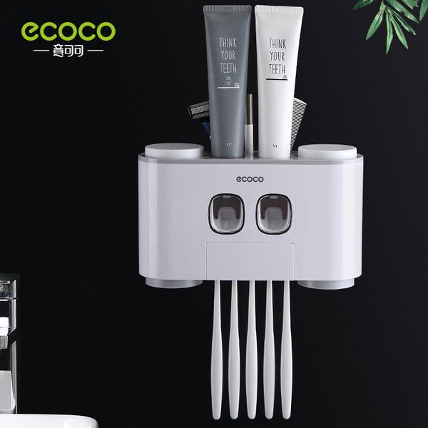 

toothbrush holder auto squeezing toothpaste dispenser wall-mount cup storage bathroom accessories bath accessory set