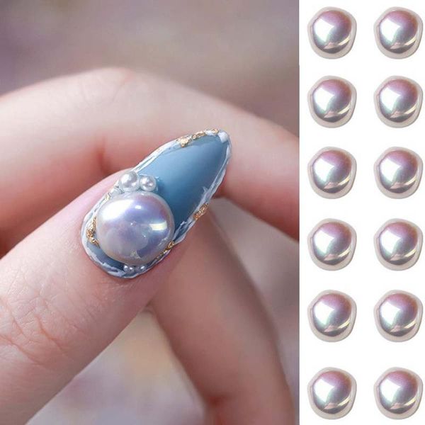 

nail art decorations 3d irregular exquisite pearl accessories classical elegant charm decoration manicure, Silver;gold