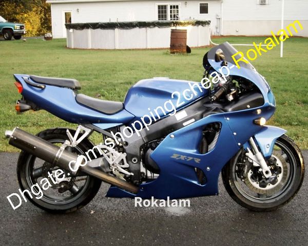 Kawasaki Motosiklet Kabuğu için Ninja ZX7R 1996-2003 ZX-7R ZX 7R Mavi Üstyapı Motosiklet Faaliyet Son Satış Sonrası Kiti