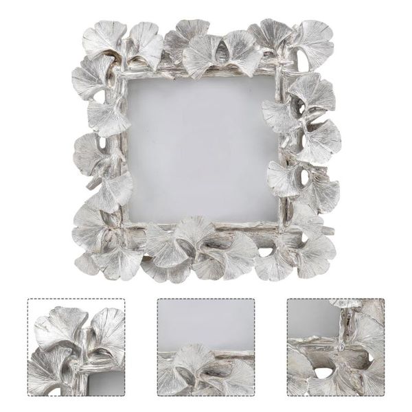 

4inch european style picture frame resin caraft hanging po holder (silver) frames