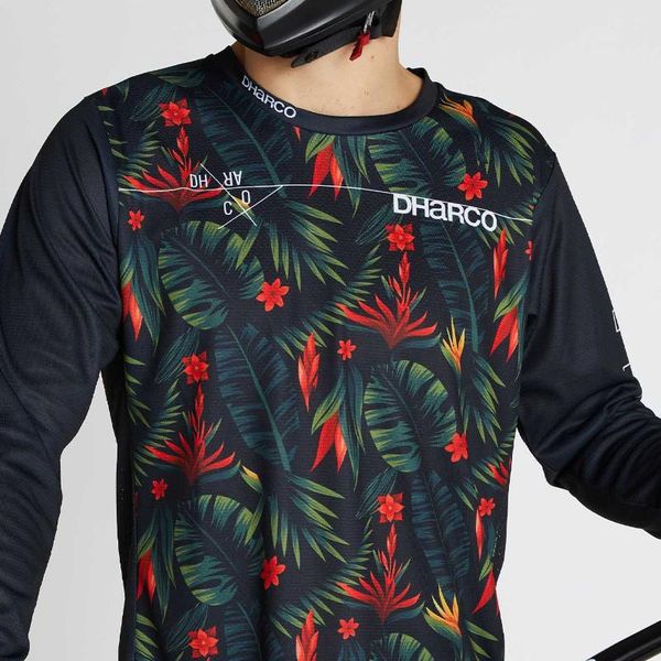 

racing jackets dharco 2021 motocross mtb jersey bike wear long sleeve dh riding spexcel cycling quick dry hombre, Black;red